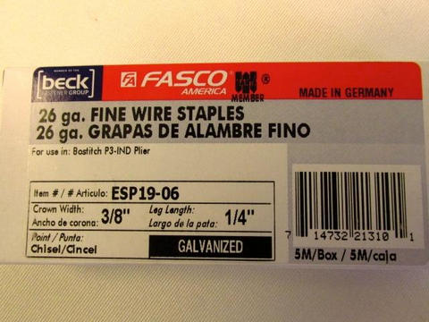 ESP19-1/4" BOSTITCH P-3STAPLE